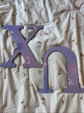 Iridescent Chi Omega Letters